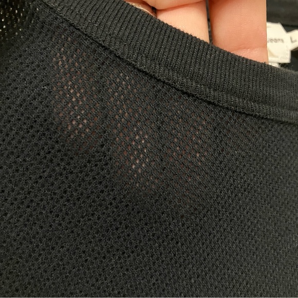 NWT Vintage Calvin Klein Jeans Mesh Style Black Cotton Tee - Picture 5 of 8